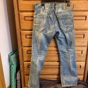 Men’s silver jeans